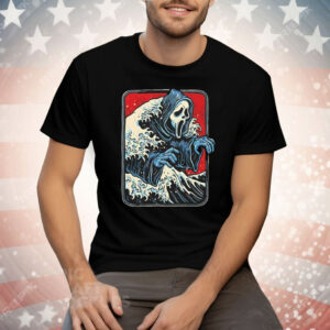 Ghostface In The Great Wave Off Kanagawa Ghost Wave Tee Shirt