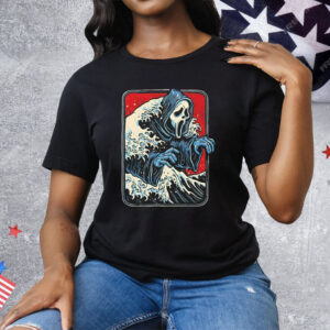 Ghostface In The Great Wave Off Kanagawa Ghost Wave Tee Shirt