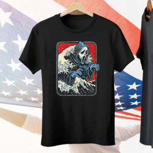 Ghostface In The Great Wave Off Kanagawa Ghost Wave Tee Shirt