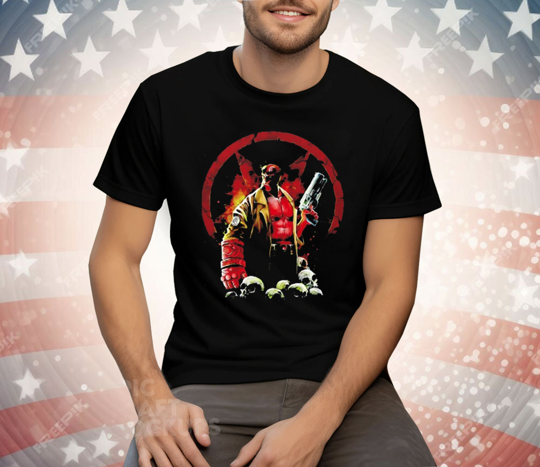 Hellboy Painting Of The Half Demon Tee Shirt