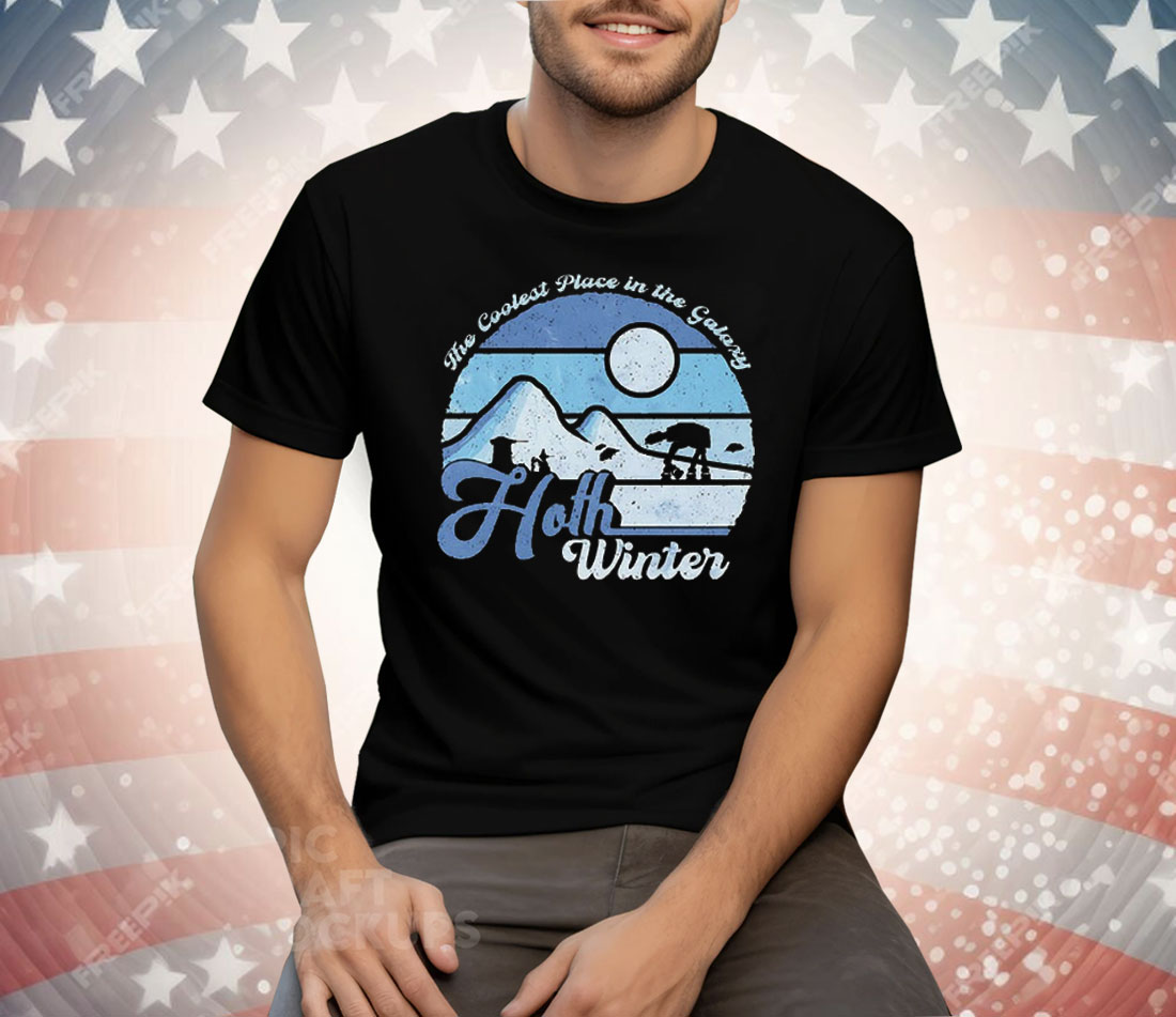 Hoth Winter The Coolest Place In The Galaxy Tee Shirt