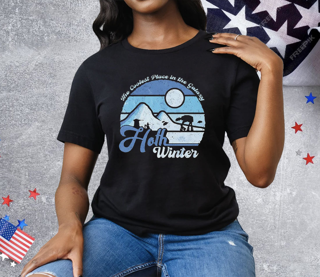 Hoth Winter The Coolest Place In The Galaxy Tee Shirt