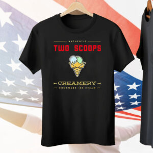 Ice Cream Two Scoops Creamery Tee Shirt