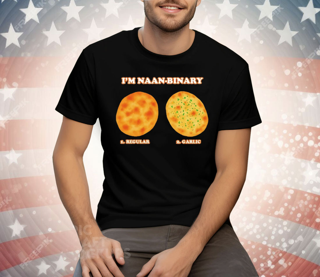 I’m Naan Binary Regular Garlic Tee Shirt