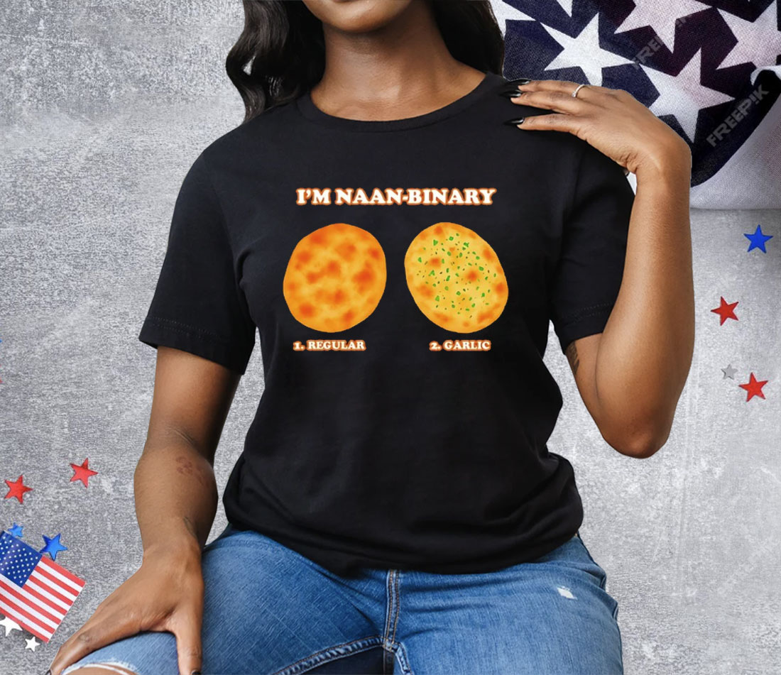 I’m Naan Binary Regular Garlic Tee Shirt
