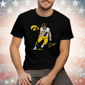 Iowa Football Sam LaPorta Superstar Pose Tee Shirt