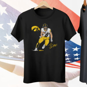 Iowa Football Sam LaPorta Superstar Pose Tee Shirt