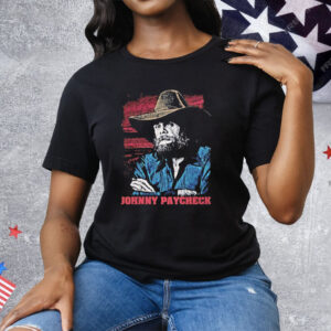 Johnny Paycheck American Flag Retro Tee Shirt
