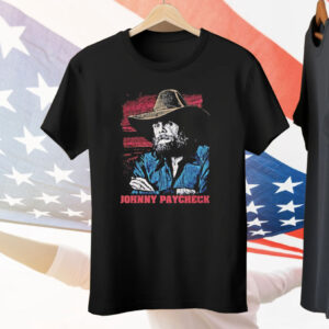 Johnny Paycheck American Flag Retro Tee Shirt