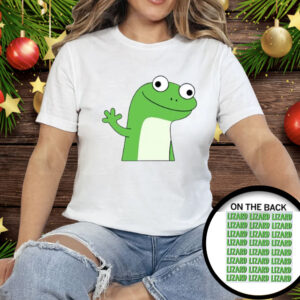 Lizard Lizard Lizard Meme Button Tee Shirt