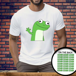 Lizard Lizard Lizard Meme Button Tee Shirt