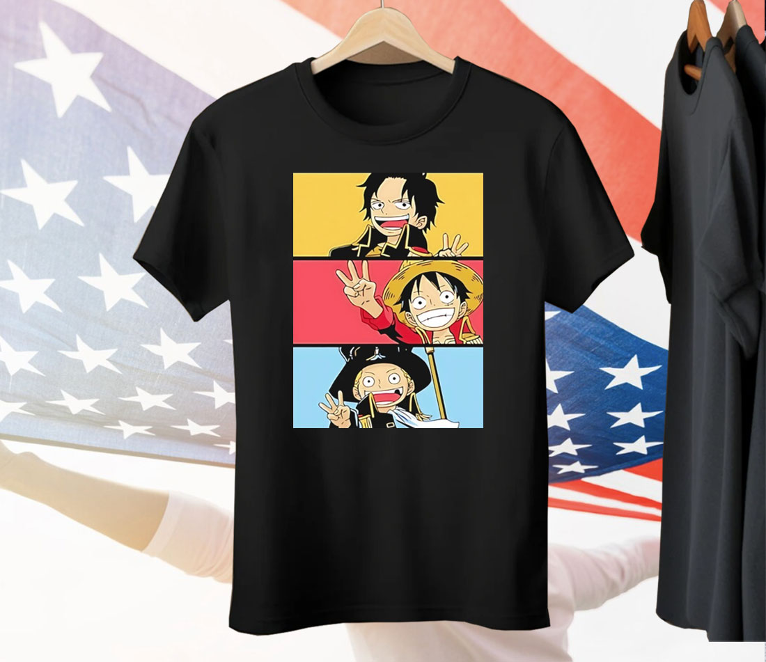 Luffy One Piece Straw Hat Pirates Manga Anime Tee Shirt