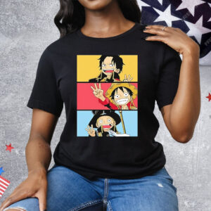 Luffy One Piece Straw Hat Pirates Manga Anime Tee Shirt