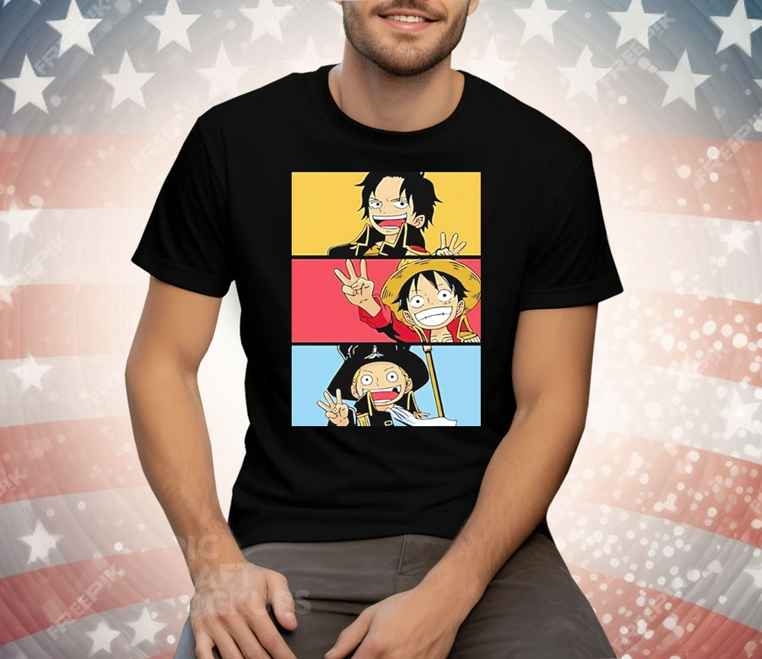 Luffy One Piece Straw Hat Pirates Manga Anime Tee Shirt