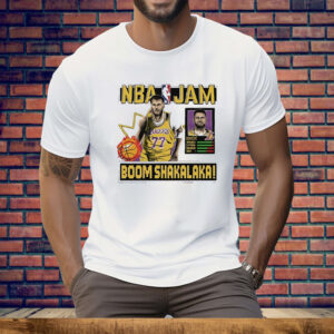 Luka Doncic Lakers NBA Jam Boom Shakalaka Tee Shirt