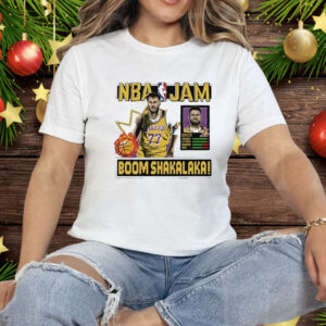 Luka Doncic Lakers NBA Jam Boom Shakalaka Tee Shirt