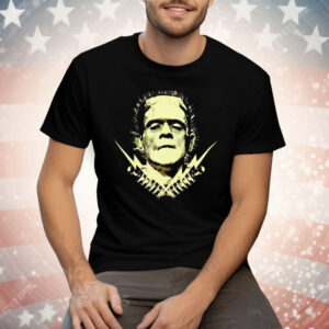 Monsters Frankenstein Rock Rebel Universal Glow In The Dark Tee Shirt