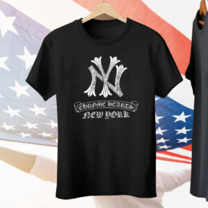 New York Yankees Chrome Hearts New York Tee Shirt