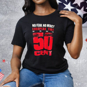 No Fear No Mercy European Tour 2003 50 Cent Tee Shirt
