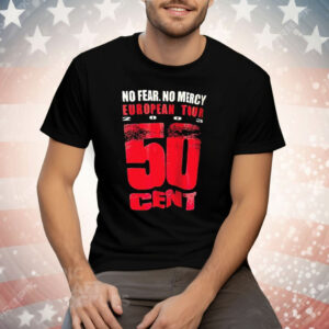 No Fear No Mercy European Tour 2003 50 Cent Tee Shirt