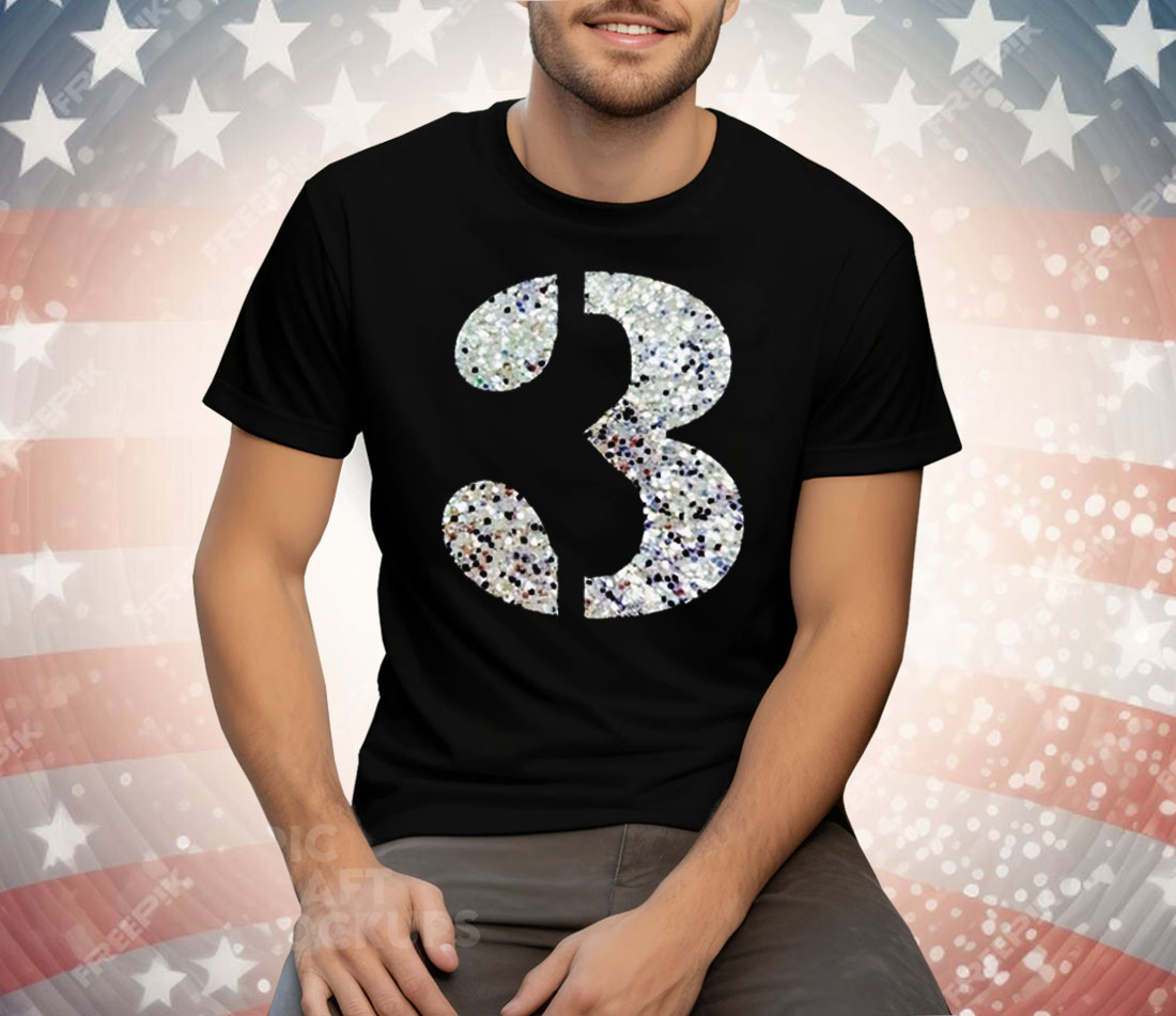 Olivia Rodrigo Sparkly 3 Tee Shirt