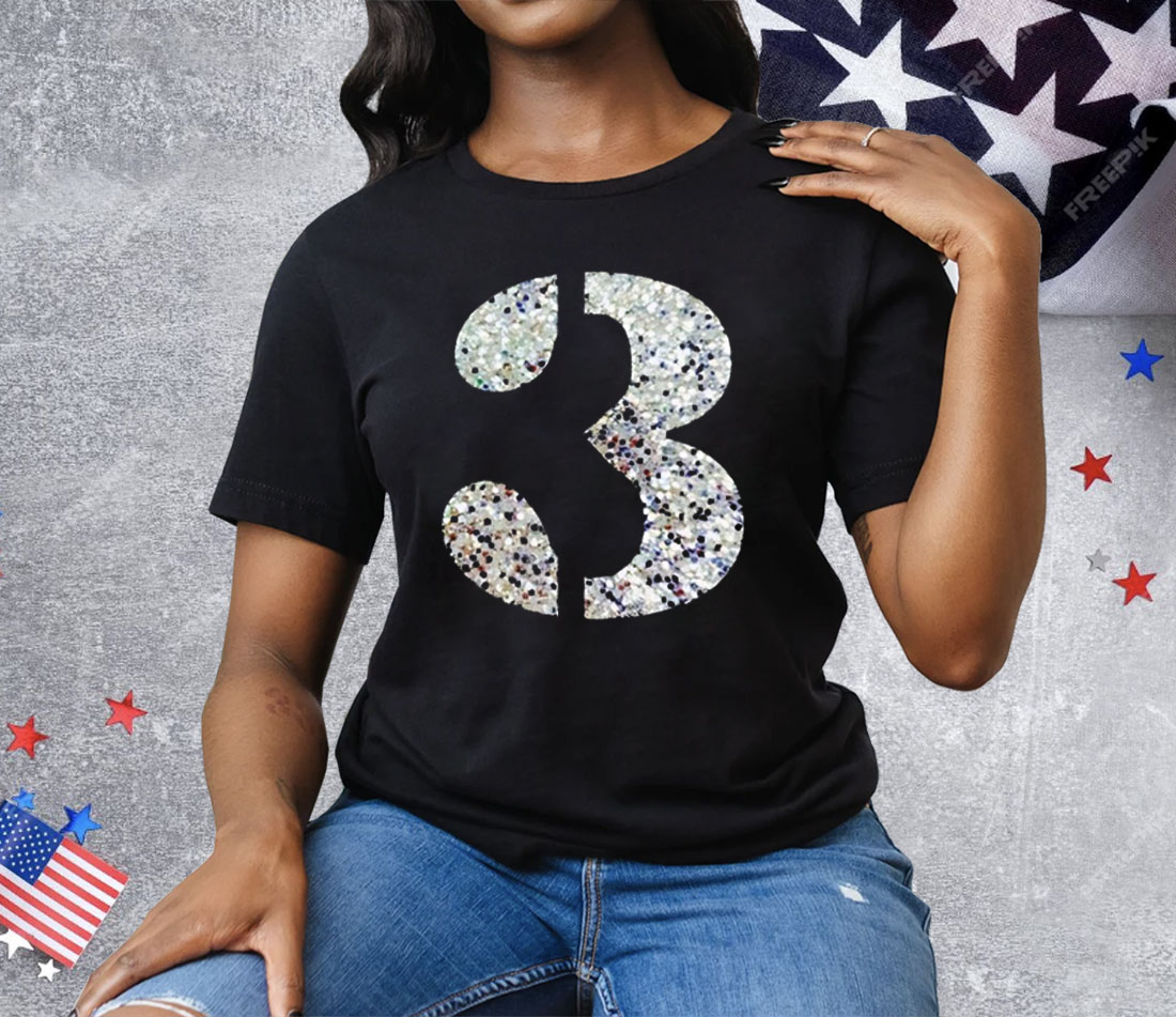 Olivia Rodrigo Sparkly 3 Tee Shirt