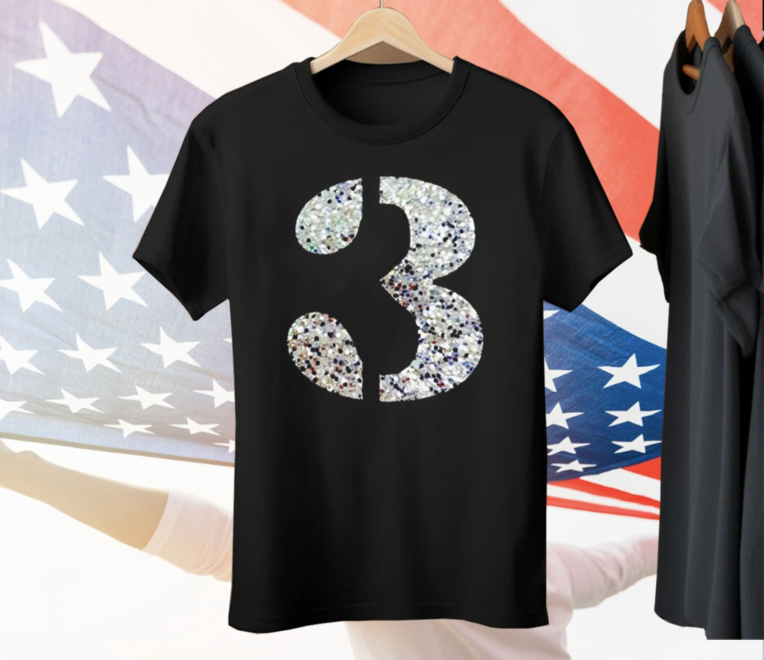 Olivia Rodrigo Sparkly 3 Tee Shirt