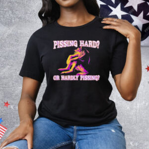 Pissing Hard Or Hardly Pissing Wolf Tee Shirt
