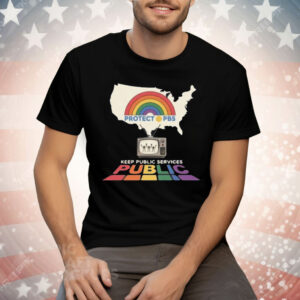 Protect PBS Rainbow Tee Shirt