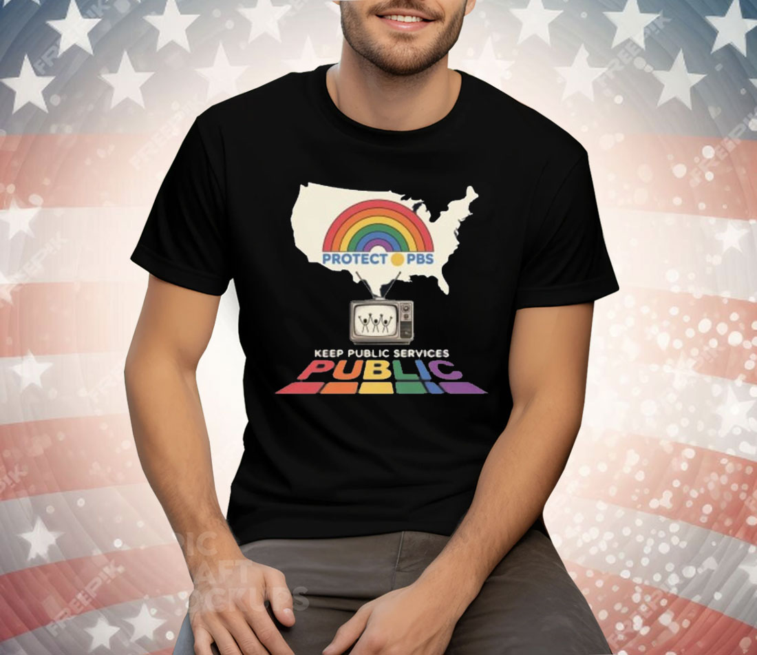 Protect PBS Rainbow Tee Shirt