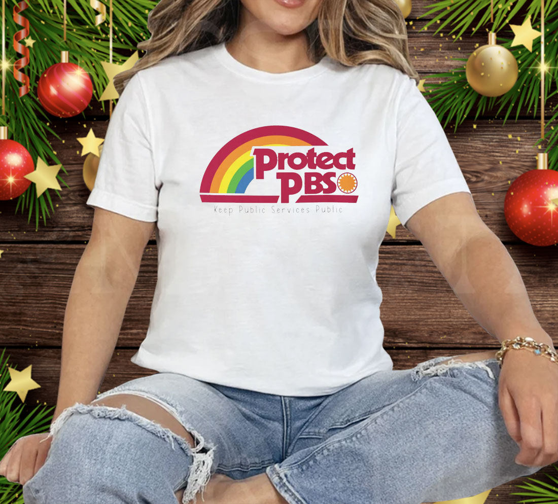 Protect PBS Rainbow Tee Shirt