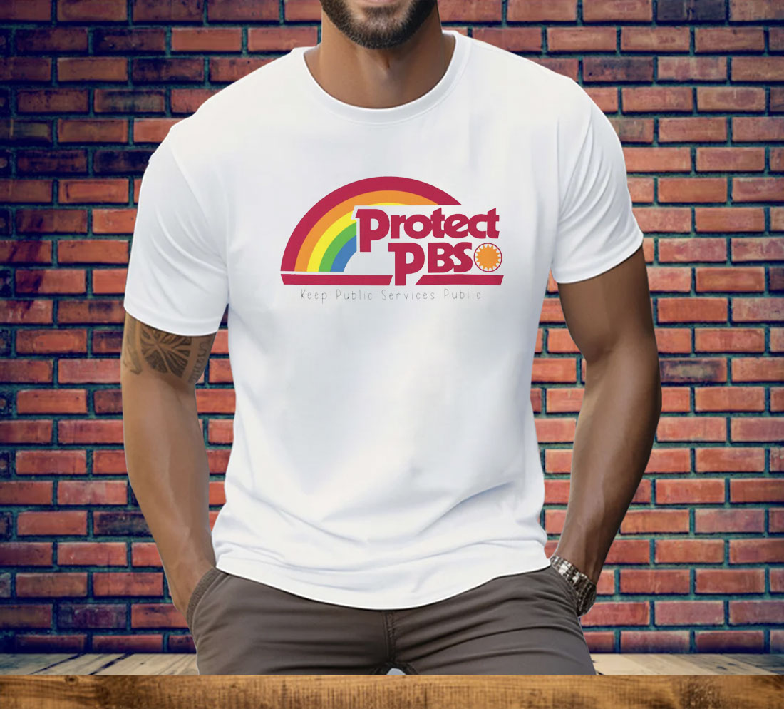 Protect PBS Rainbow Tee Shirt