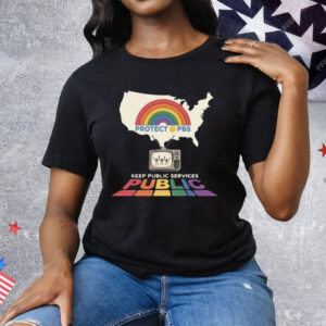 Protect PBS Rainbow Tee Shirt