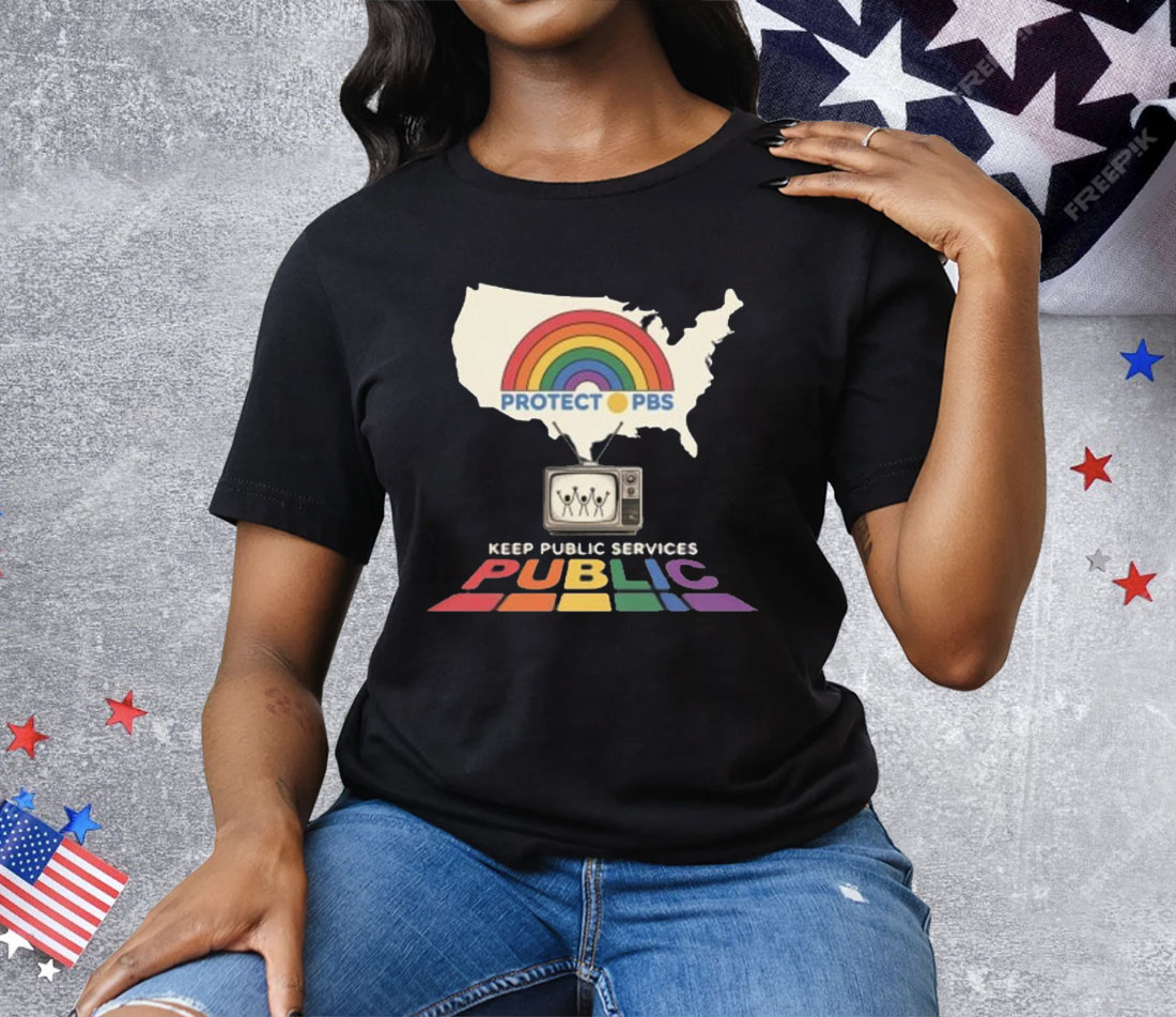 Protect PBS Rainbow Tee Shirt