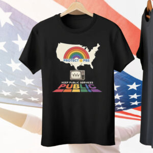 Protect PBS Rainbow Tee Shirt
