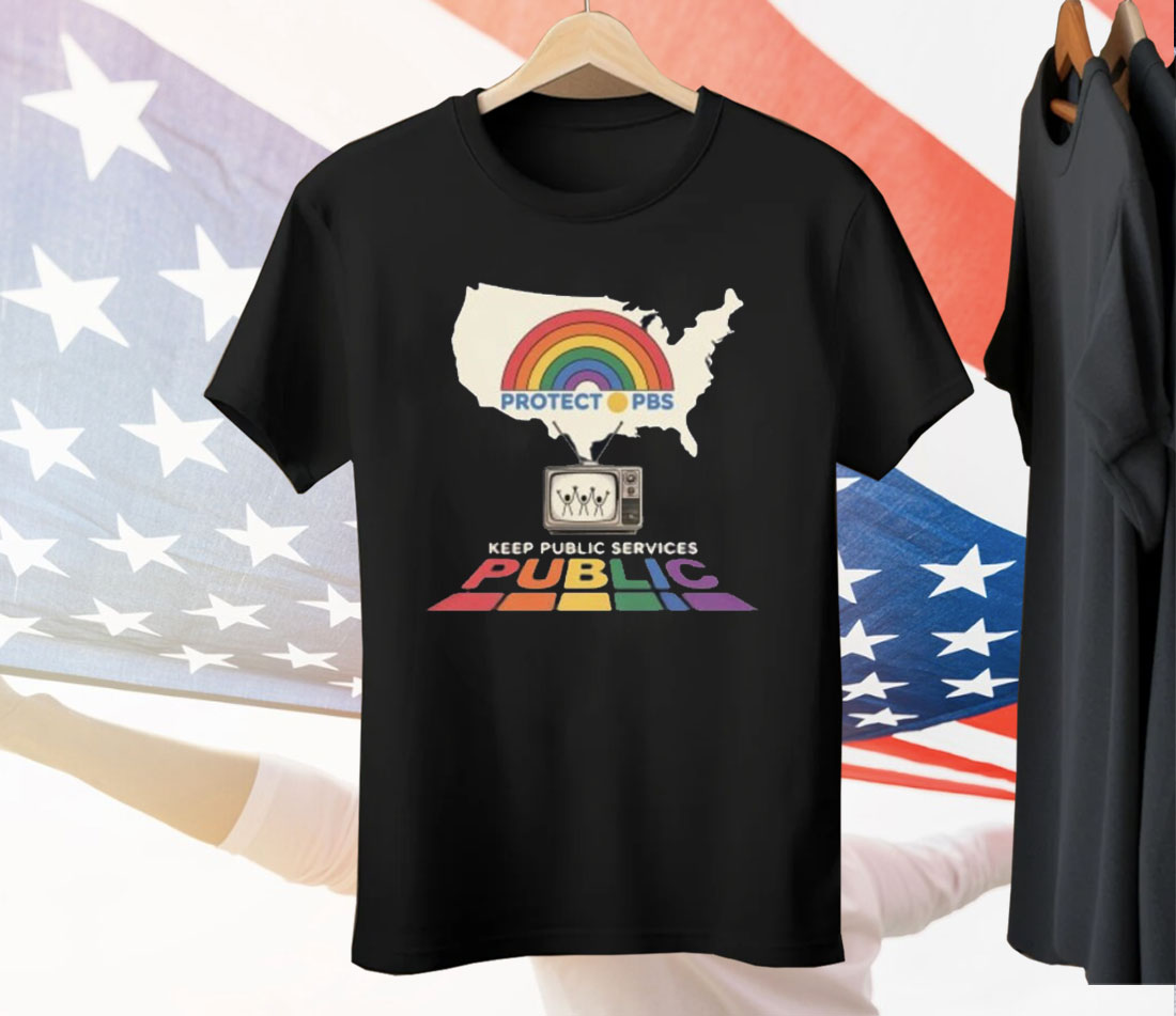 Protect PBS Rainbow Tee Shirt