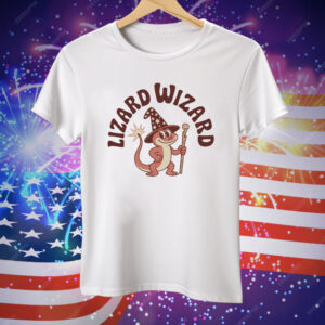 Retro Fantasy Lizard Wizard Tee Shirt