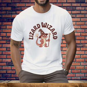 Retro Fantasy Lizard Wizard Tee Shirt