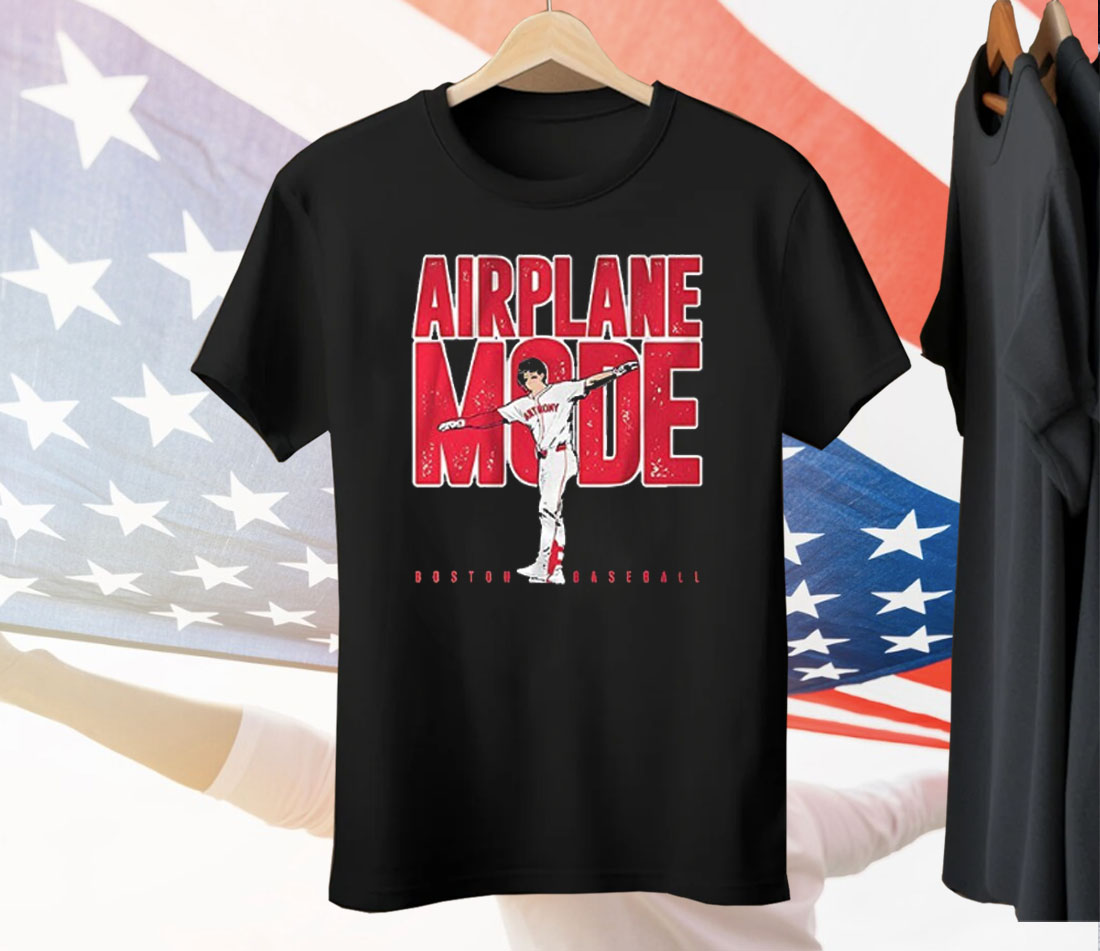 Roman Anthony Boston Red Sox Airplane Mode Tee Shirt
