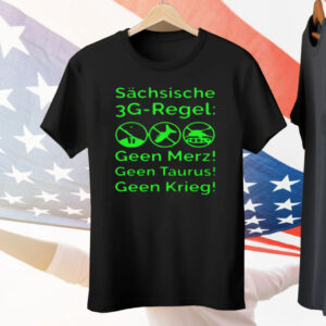 Saxon 3g Rule Sachsische 3g Regel Tee Shirt