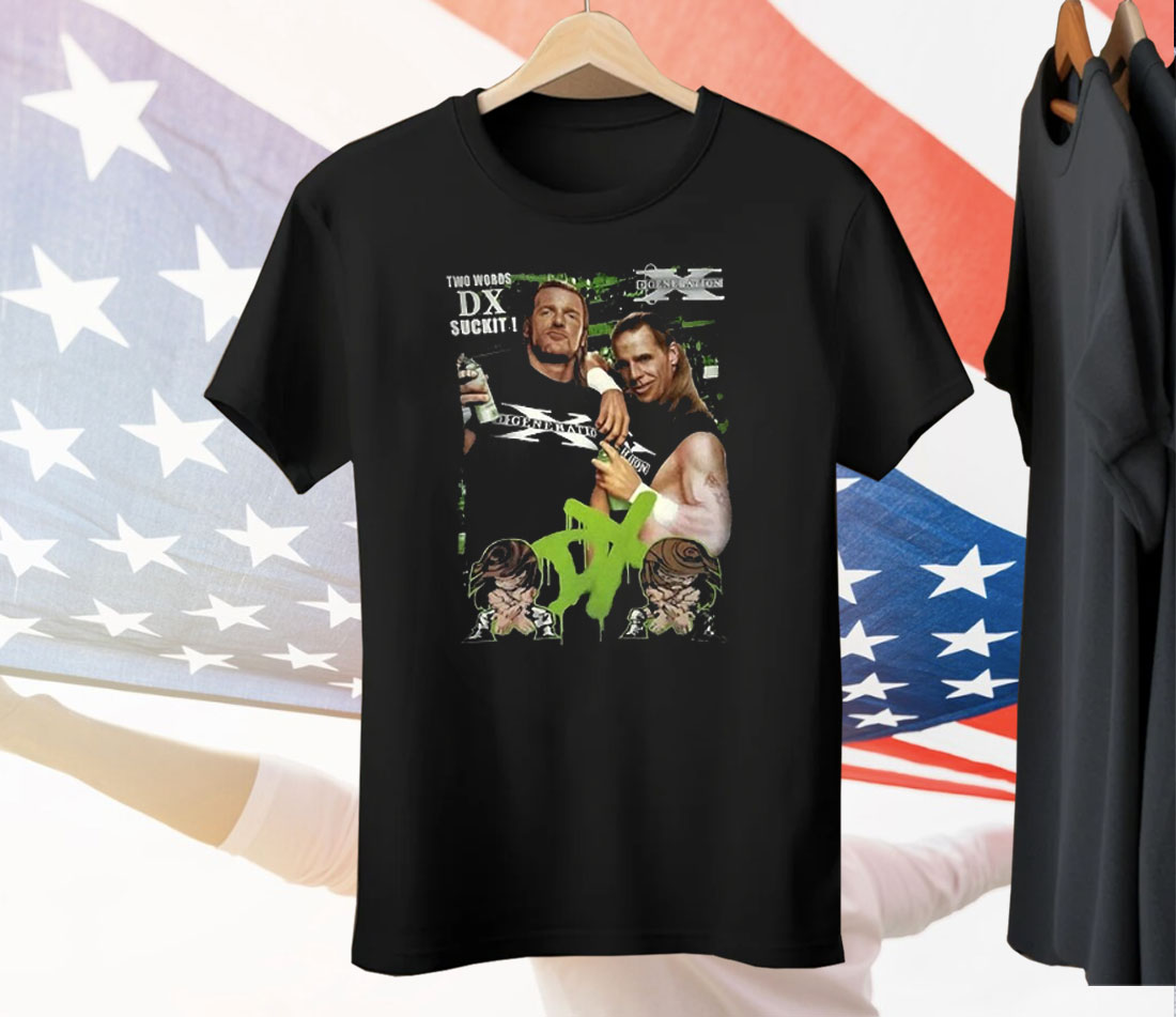 Shawn Michaels And Triple H WWE D-Generation X Two Words Tee Shirt