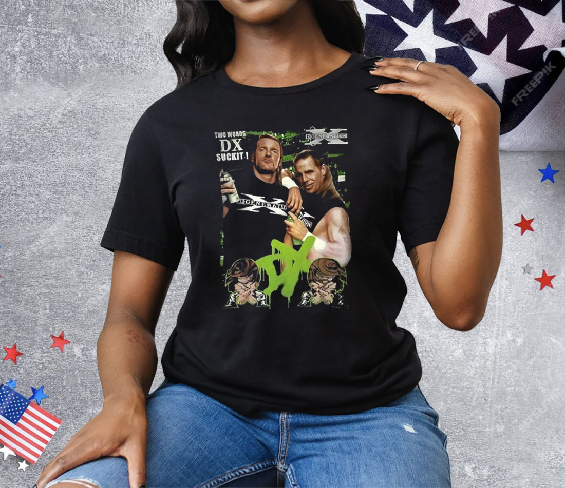 Shawn Michaels And Triple H WWE D-Generation X Two Words Tee Shirt