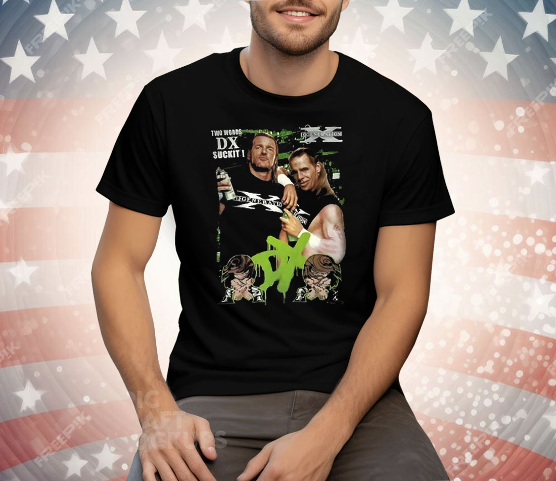 Shawn Michaels And Triple H WWE D-Generation X Two Words Tee Shirt