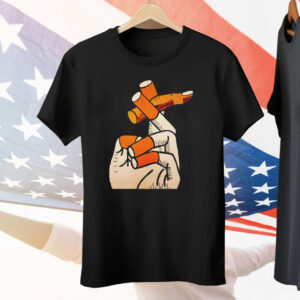 Smoking Cigarette Fingers Tee Shirt