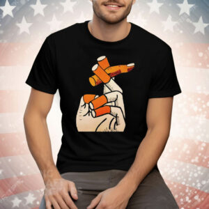 Smoking Cigarette Fingers Tee Shirt