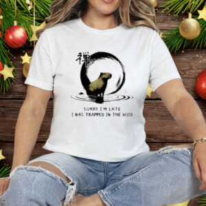 Sorry I'm Late I was Trapped in The Void Capybara Zen Tee Shirt