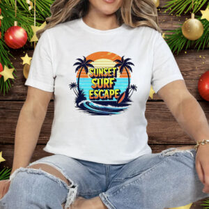 Sunset Surf Escape Vintage Tee Shirt