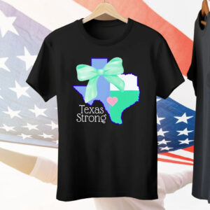 Texas Strong Green Bow Tee Shirt