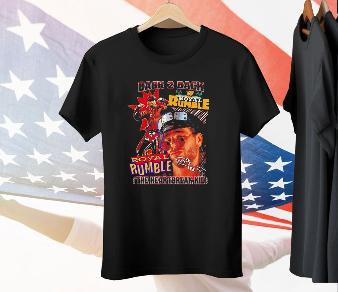 The Heartbreak Kid Royal Rumble Back 2 Back WWF Tee Shirt