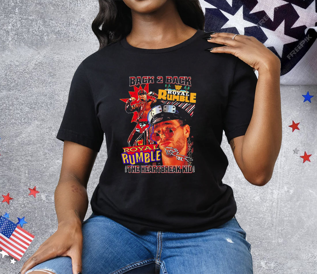 The Heartbreak Kid Royal Rumble Back 2 Back WWF Tee Shirt